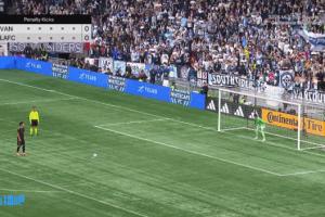 孙兴慜首罚失点！洛杉矶点球大战一罚，孙兴慜中柱失点